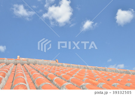 沖縄赤瓦+青空 沖縄赤瓦+青空 39332505