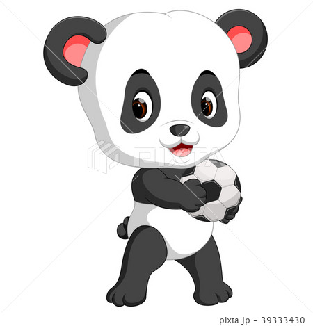 cute baby panda playing soccer cute baby panda playing soccer 39333430