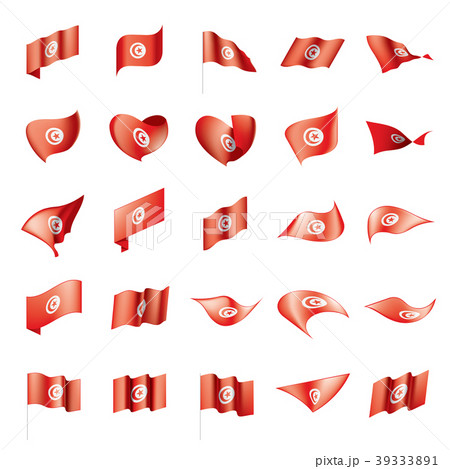 Tunisia flag, vector illustration 39333891