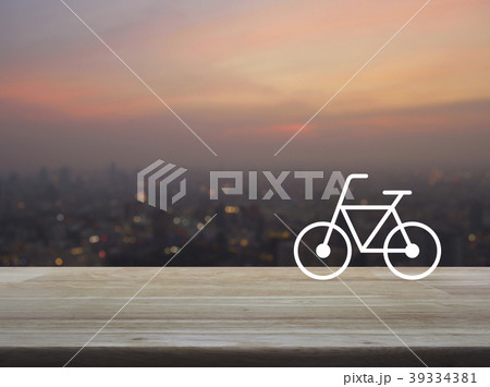 Bicycle flat icon, Healthy lifestyle concept Bicycle flat icon, Healthy lifestyle concept 39334381