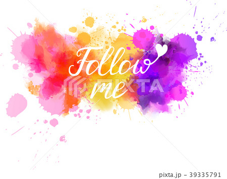 Typography watercolored background 39335791