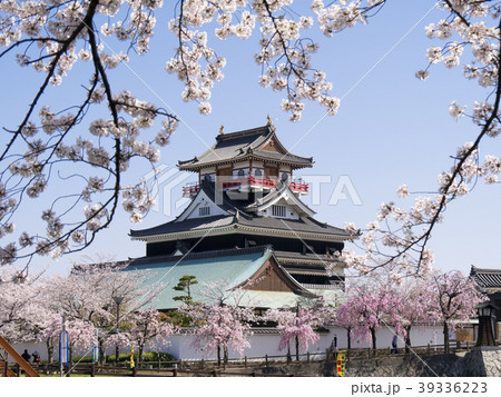 清洲城と桜 五条川対岸から 清洲城と桜 五条川対岸から 39336223