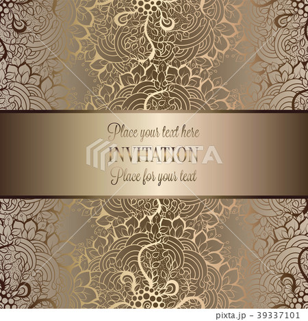 Vintage baroque Wedding Invitation template Vintage baroque Wedding Invitation template 39337101