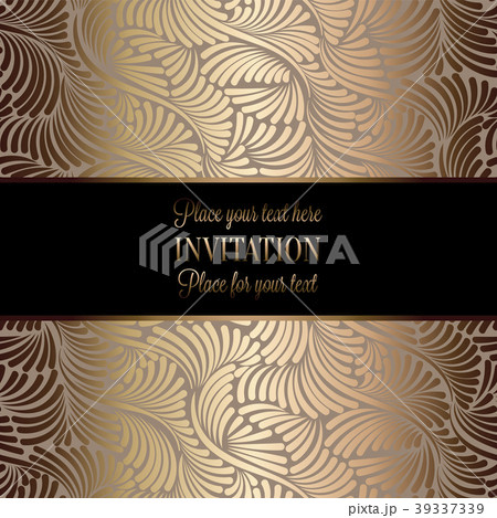 Vintage baroque Wedding Invitation template Vintage baroque Wedding Invitation template 39337339