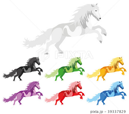 Illustration Set Horse 39337829