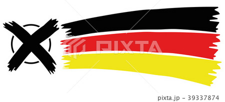 Illustration Germany Election Cross 39337874