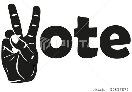 Icon vector vote for peace 39337875