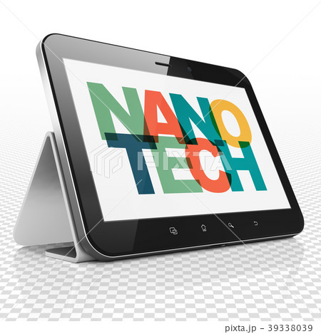 Science concept: Tablet Computer with Nanotech on 39338039
