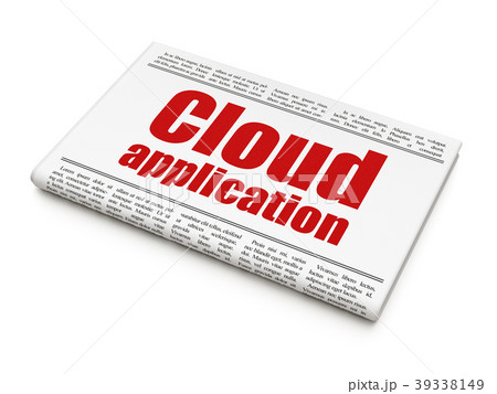 Cloud technology concept: newspaper headline Cloud 39338149