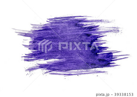 Blue watercolor texture paint stain brush stroke 39338153