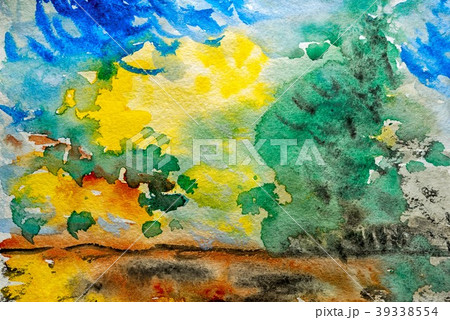 Watercolor landscape Watercolor landscape 39338554