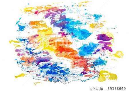 Abstract isolated watercolor hand drawn texture 39338669