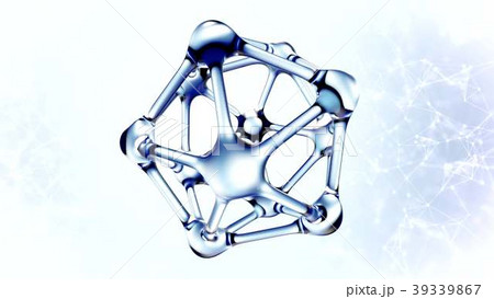 DNA molecule made of water 3d illustration 39339867