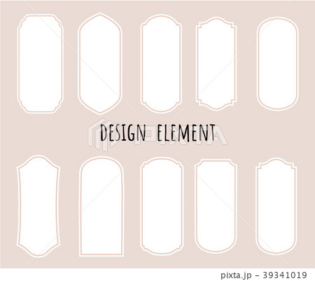 Vector set vintage labels and frame. 39341019