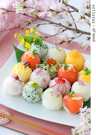 手まり寿司　お花見 39341134