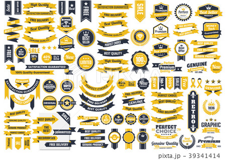 Ribbon Vintage Vector Logo for banner Ribbon Vintage Vector Logo for banner 39341414