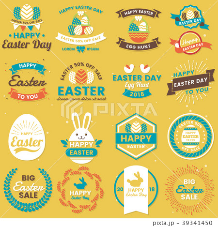Easter Day Vector Logo for banner 39341450