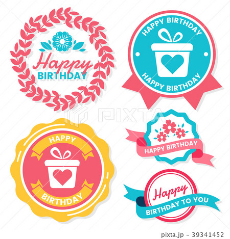 Happy Birthday Vector Logo for banner 39341452