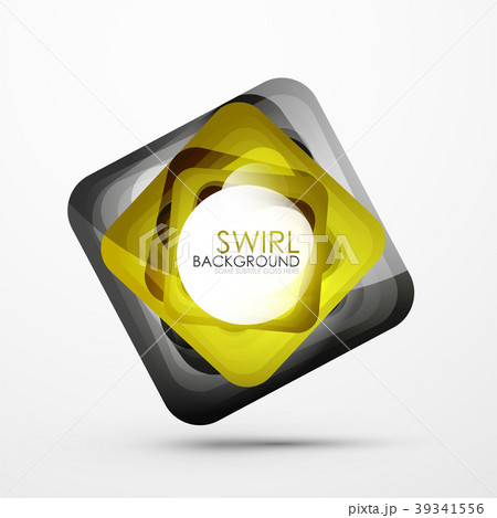 Square swirl abstract bannerのイラスト素材 [39341556] - PIXTA
