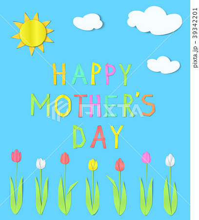 Happy Mothers Day greeting card. Happy Mothers Day greeting card. 39342201