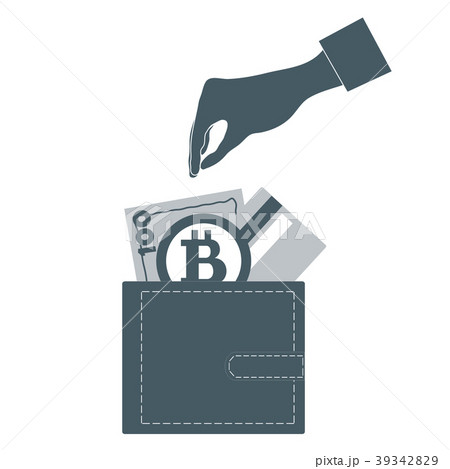 Stylized icon of a colored stretching hands to get 39342829