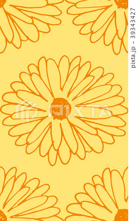calendula seamless pattern calendula seamless pattern 39343427