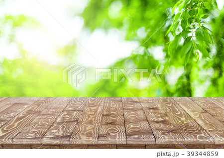 Rustic wooden table vintage style in perspective 39344859