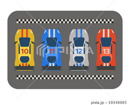 Race car sport track curve road vector. Top view Race car sport track curve road vector. Top view 39346065