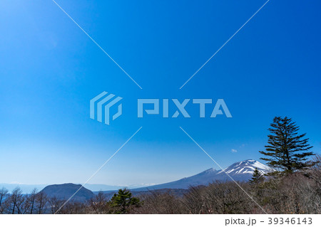 軽井沢 碓氷峠見晴台 浅間山眺望 軽井沢 碓氷峠見晴台 浅間山眺望 39346143