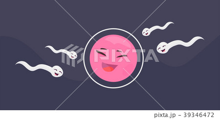 Fertilization of the ovum by the spermatozoon. Sperm and cells in fertility process. 39346472