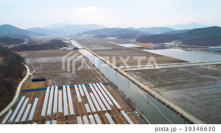 ビニールハウス 航空写真 風景 39346630