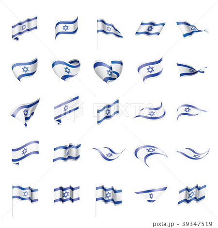 Israel flag, vector illustration 39347519