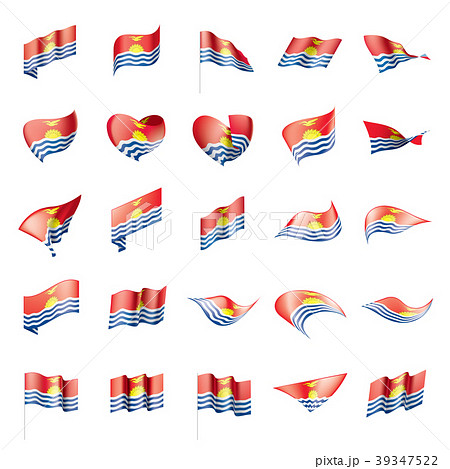 Kiribati flag, vector illustration 39347522