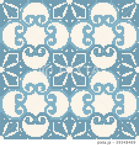 Halftone colorful seamless retro vintage pattern 39348469