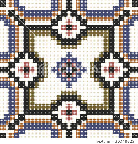 Halftone colorful seamless retro vintage pattern Halftone colorful seamless retro vintage pattern 39348625