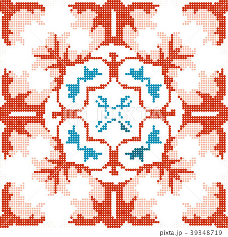 Halftone colorful seamless retro vintage pattern 39348719