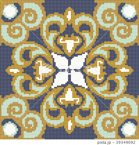 Halftone colorful seamless retro vintage pattern Halftone colorful seamless retro vintage pattern 39349092