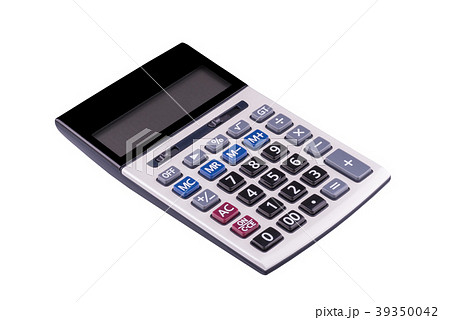 Top view of calculator device for calculating 39350042