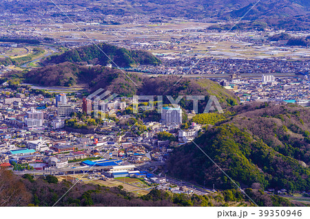《静岡県》伊豆長岡温泉街　田方平野　箱根山 39350946