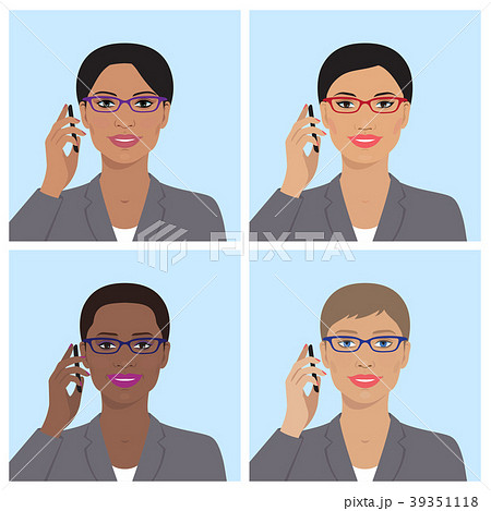 Female avatar set 39351118