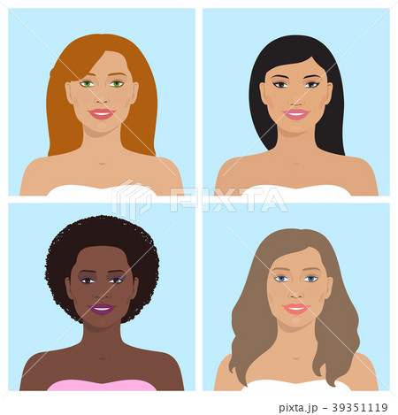 Female avatar set. 39351119