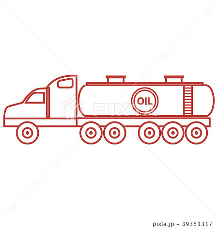 Stylized icon of the oil tanker/fuel tanker 39351317