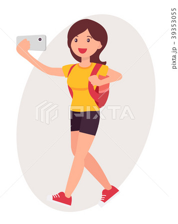 Cartoon character design female carton vector 39353055