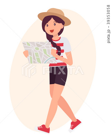 Cartoon character design female carton vector Cartoon character design female carton vector 39353058