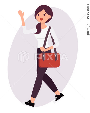 Cartoon character design female carton vector 39353063