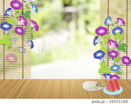 どこか懐かしい日本の夏の風景のイラスト素材 39353189 Pixta