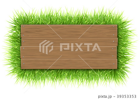 empty wooden sign with grass empty wooden sign with grass 39353353