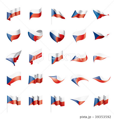 Czechia flag, vector illustration Czechia flag, vector illustration 39353592