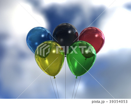 オリンピックイメージ 5つの風船 オリンピックイメージ 5つの風船 39354053