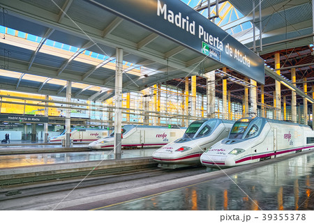 Modern hi-speed passenger train of Spanish  39355378